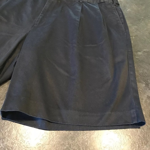 Men's Jonathan Quale Reserve black pleated front chino shorts size 48 - Picture 3 of 11
